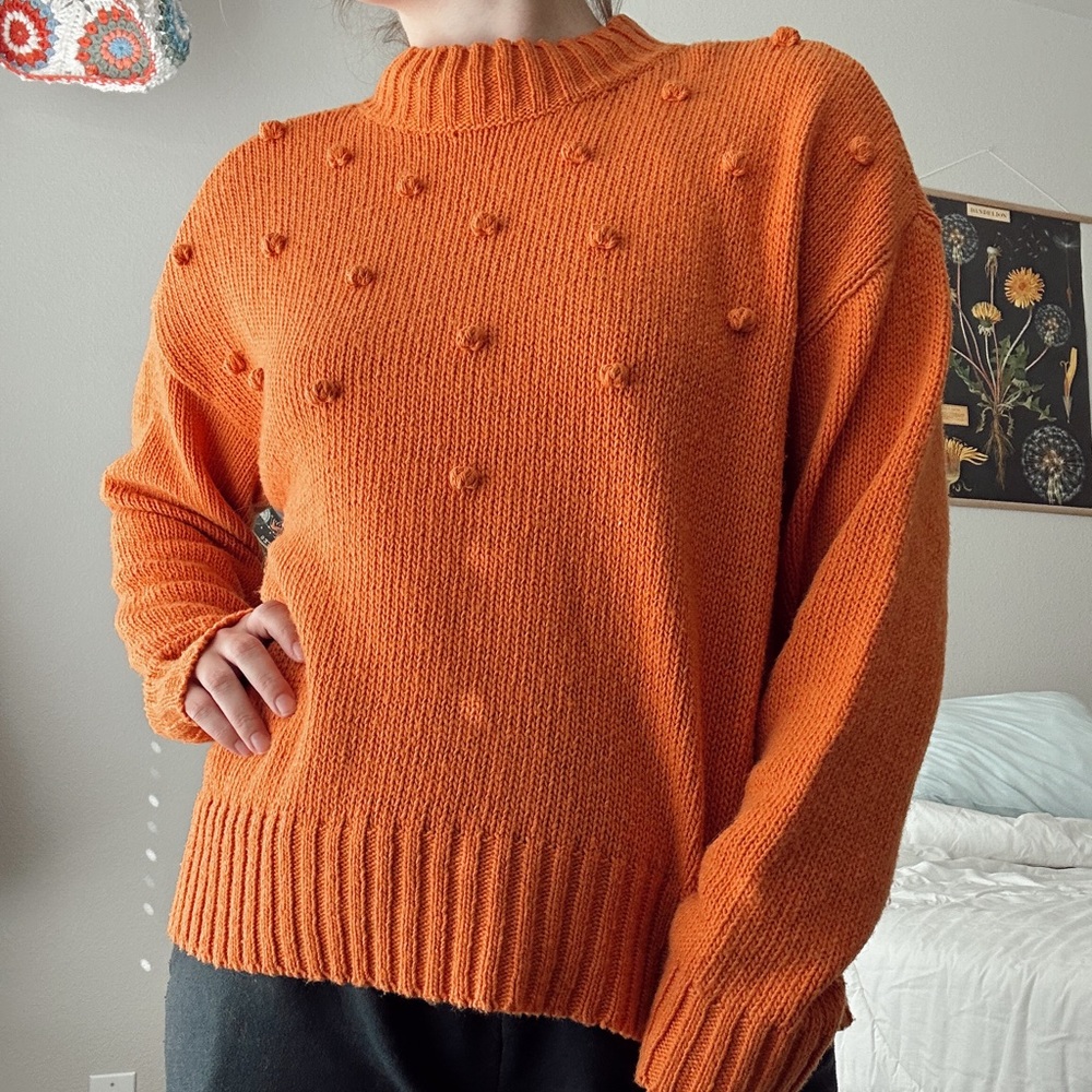 Orange Chunky Sweater